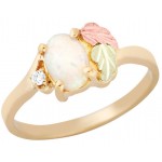 Diamond and Opal Ladies' Ring - by Landstrom's